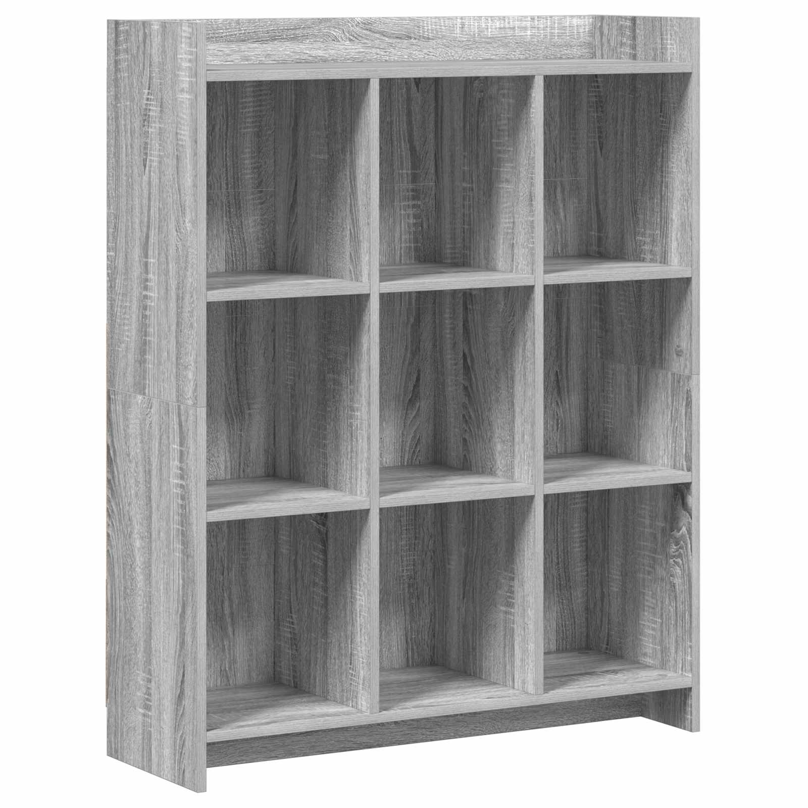 Estante sonoma cinzento 87,5 x 30 x 111 cm derivados de madeira