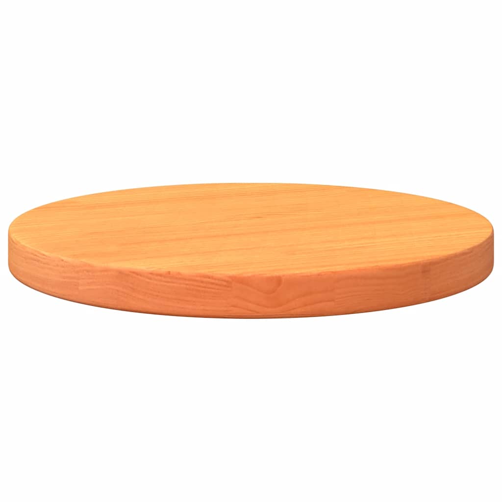 Tampo de mesa redondo ø30x2,5 cm pinho maciço castanho-mel