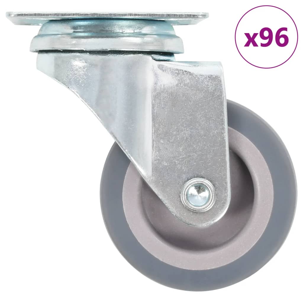 96 Pcs rodas giratórias 50 mm