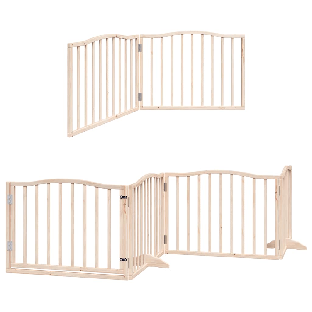 Portão para cães com porta dobrável 6 painéis 480 cm álamo