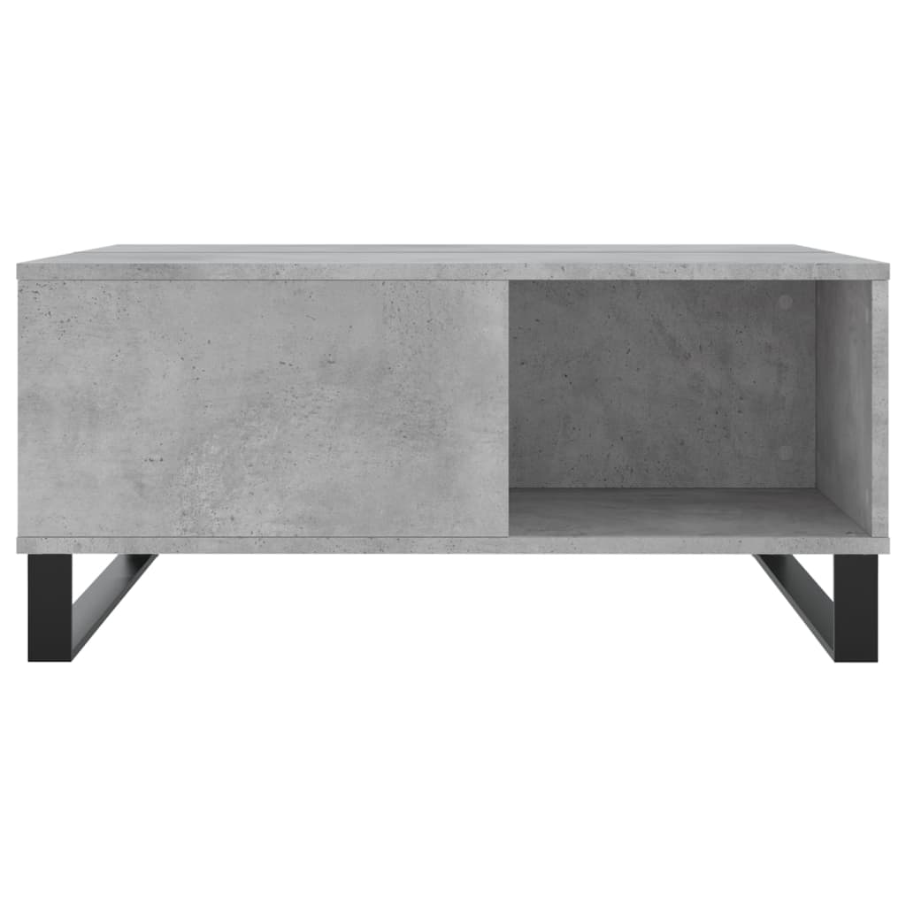 Mesa de centro 80x80x36,5 cm derivados madeira cinzento cimento