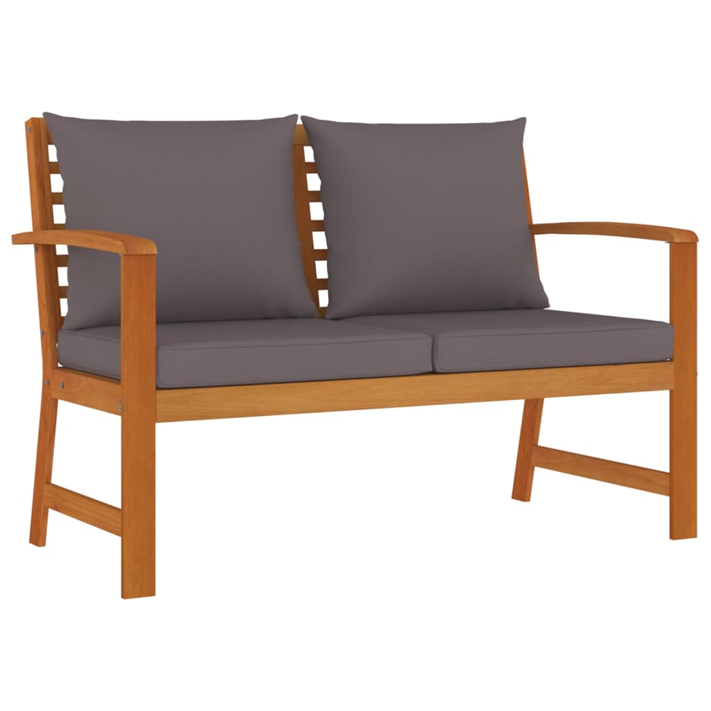 9 Pcs conjunto de jantar p/ jardim c/ almofadões acácia maciça
