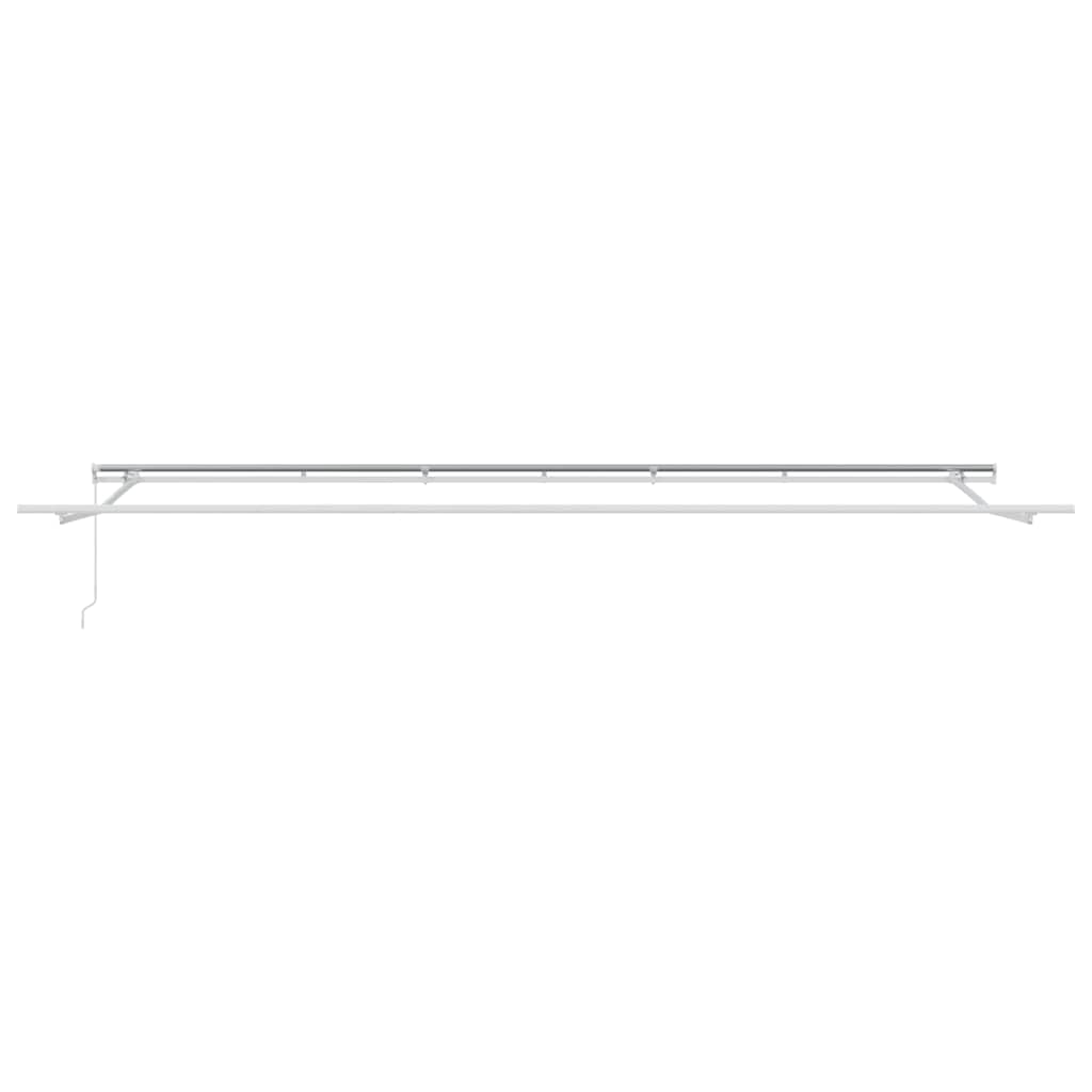 Toldo retrátil manual 600x300 cm castanho