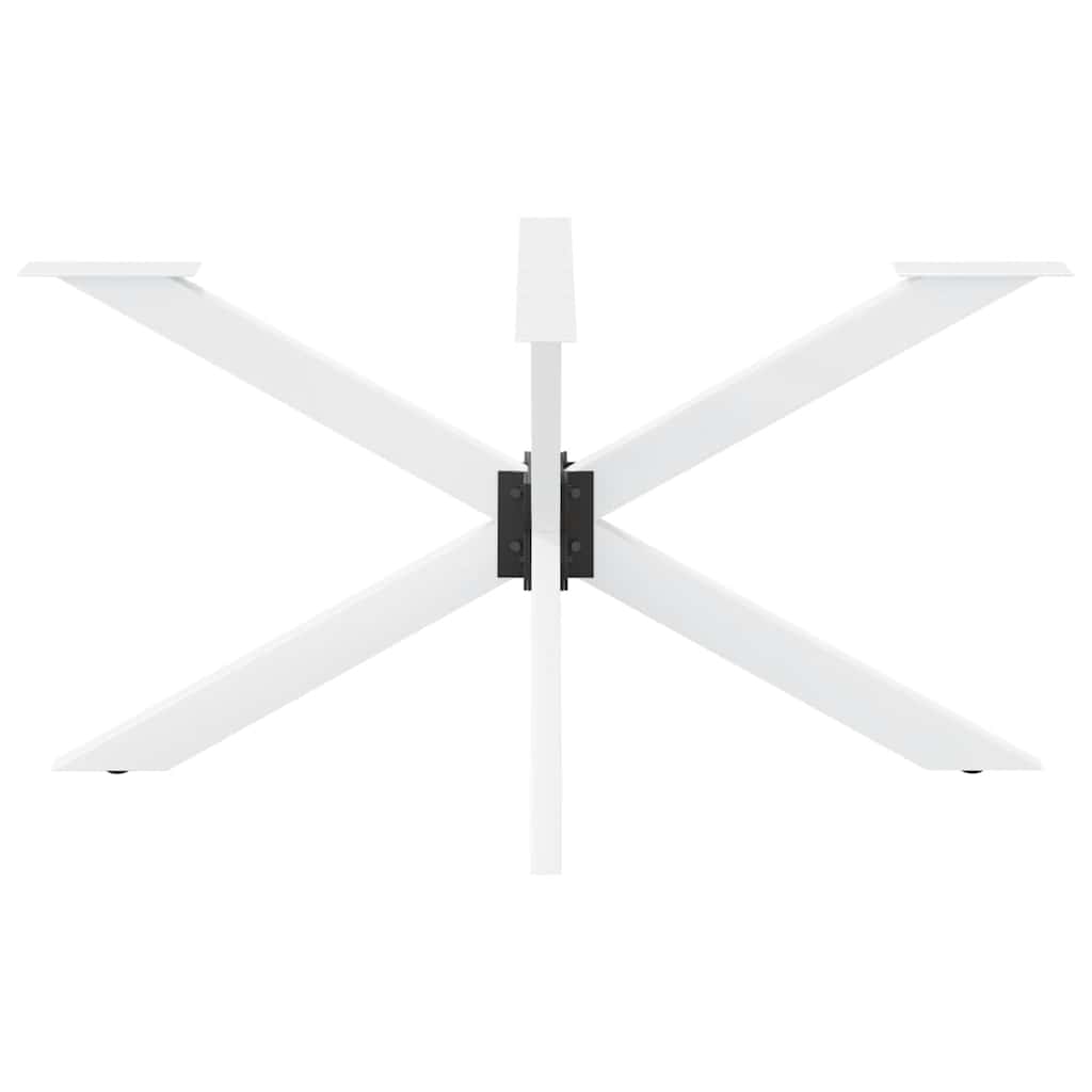 Pé de mesa de jantar em formato de aranha, branco, 150x78x(72-73) cm, aço