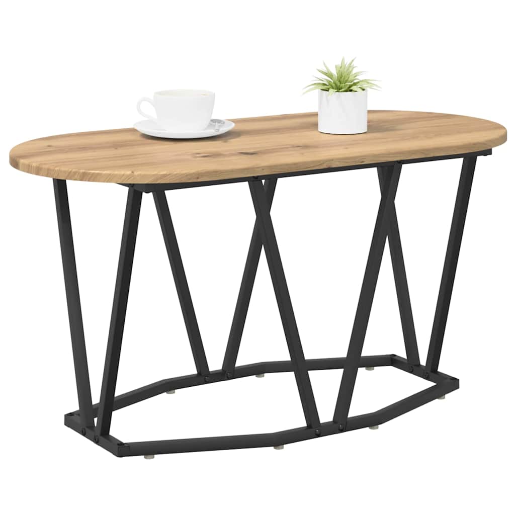 Mesa de centro carvalho artesanal 80 x 40 x 40.5 cm