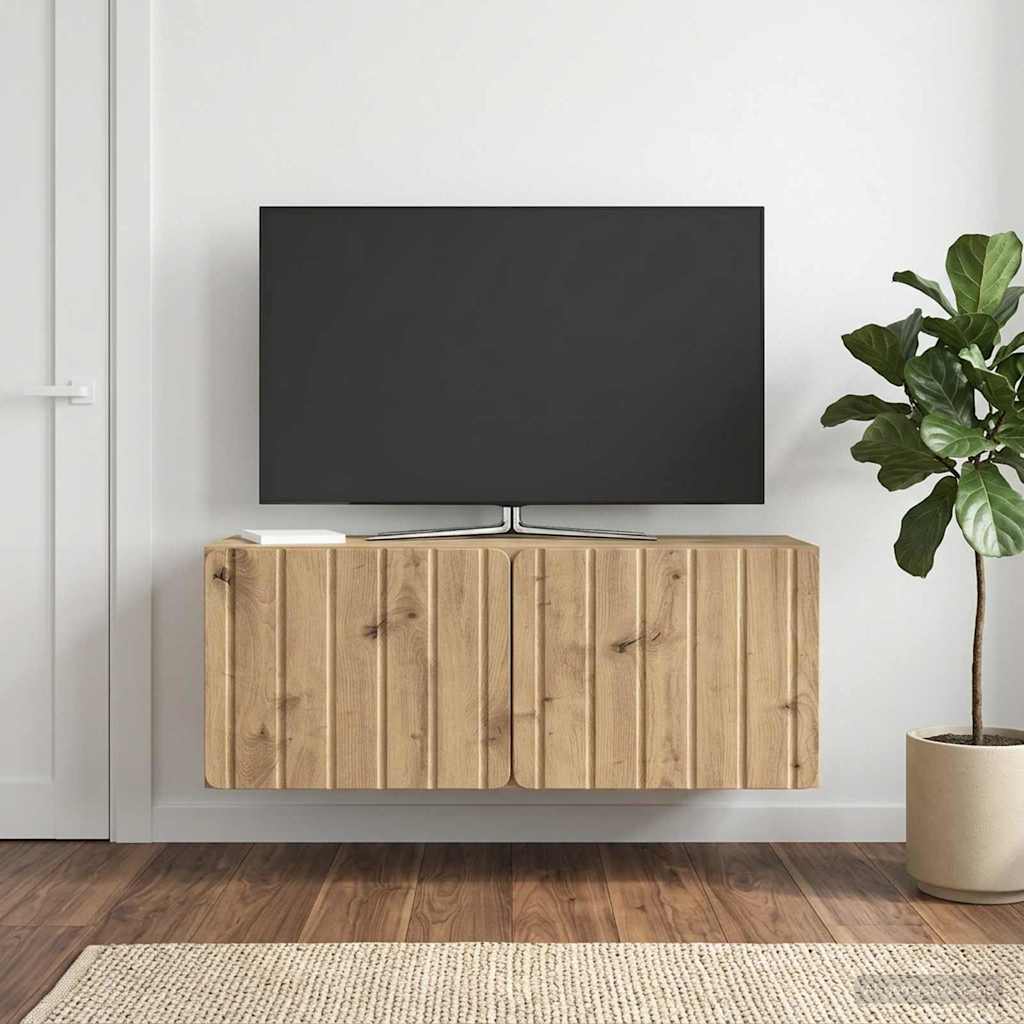 Gabinete de TV de parede 78,5 x 31 x 30 cm carvalho arttisan