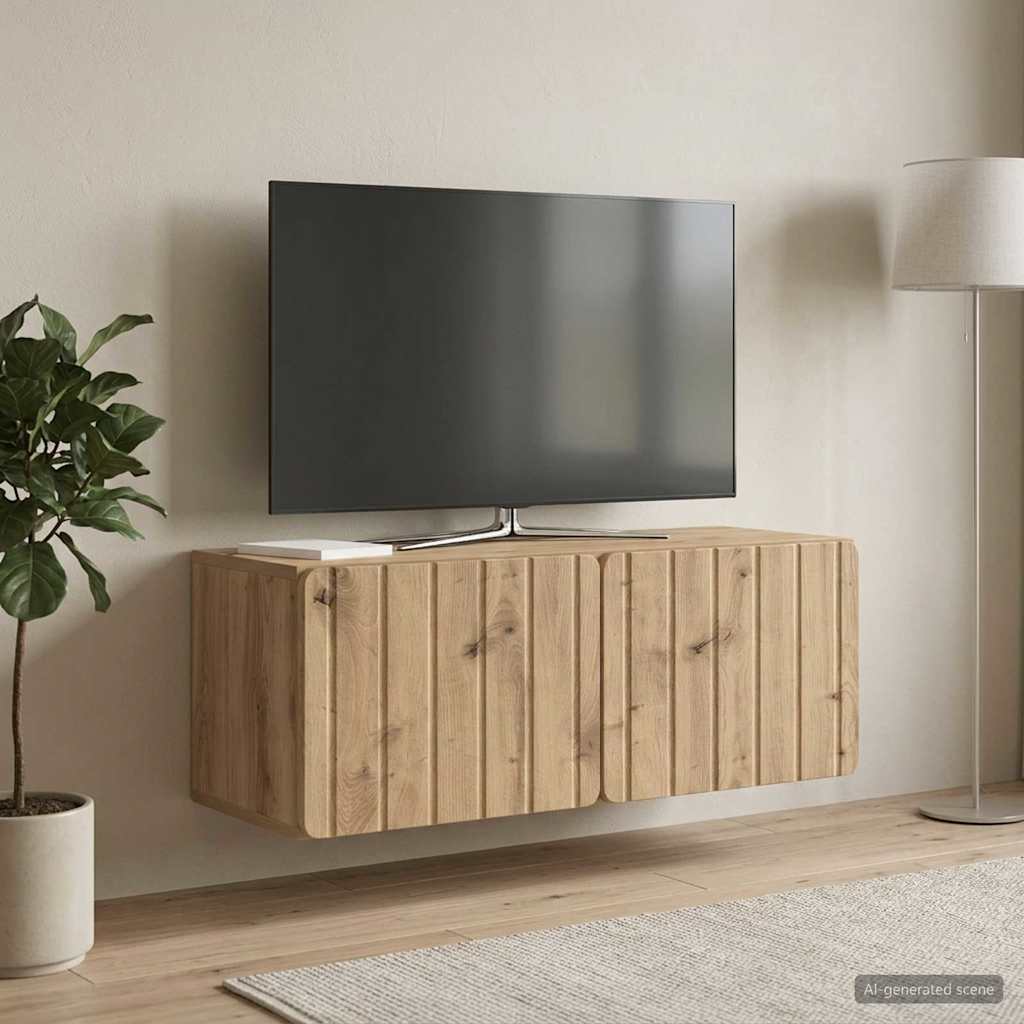 Gabinete de TV de parede 78,5 x 31 x 30 cm carvalho arttisan