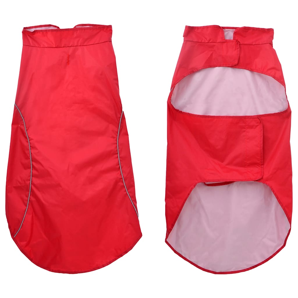 Capa de chuva para cães com tiras reflectoras vermelho 3xl