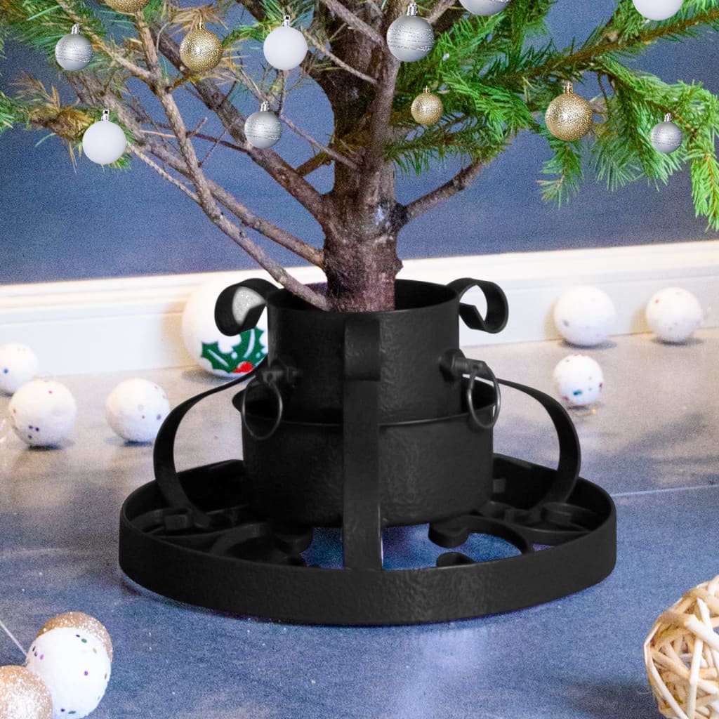 Suporte para árvore de natal 29x29x15,5 cm preto