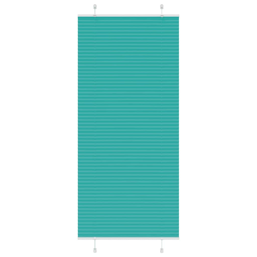 Gasolina verde plissada cega 100x200 cm largura tecido 99,4 cm