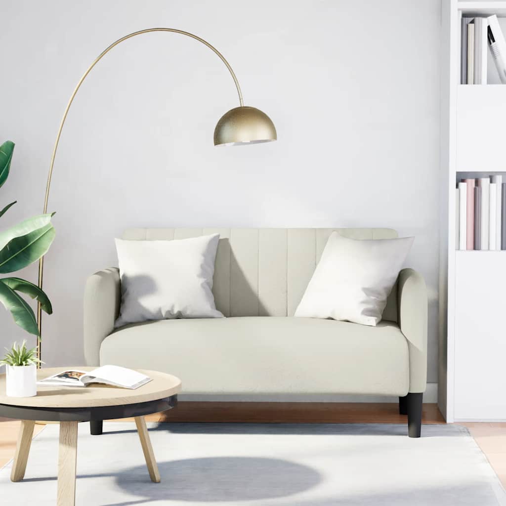 Sofá-luvas 109 cm veludo creme