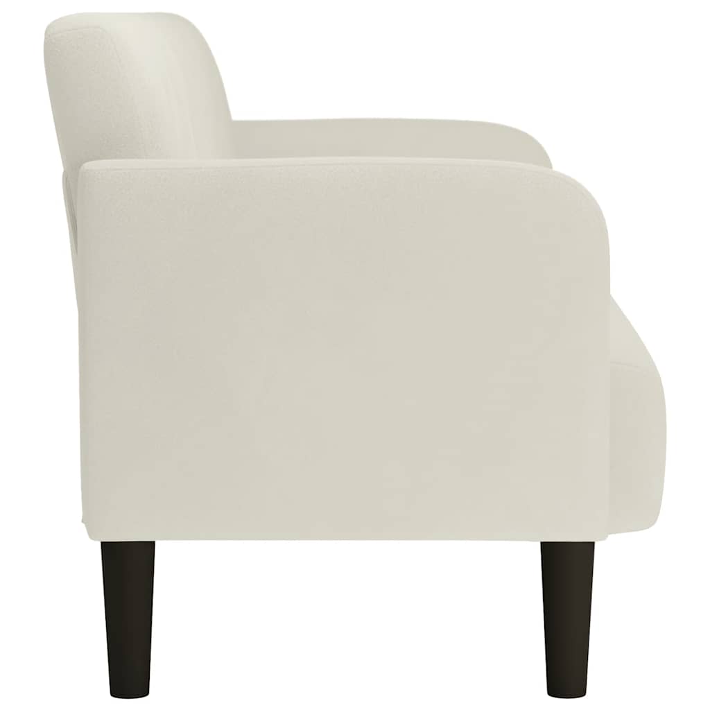 Sofá-luvas 109 cm veludo creme