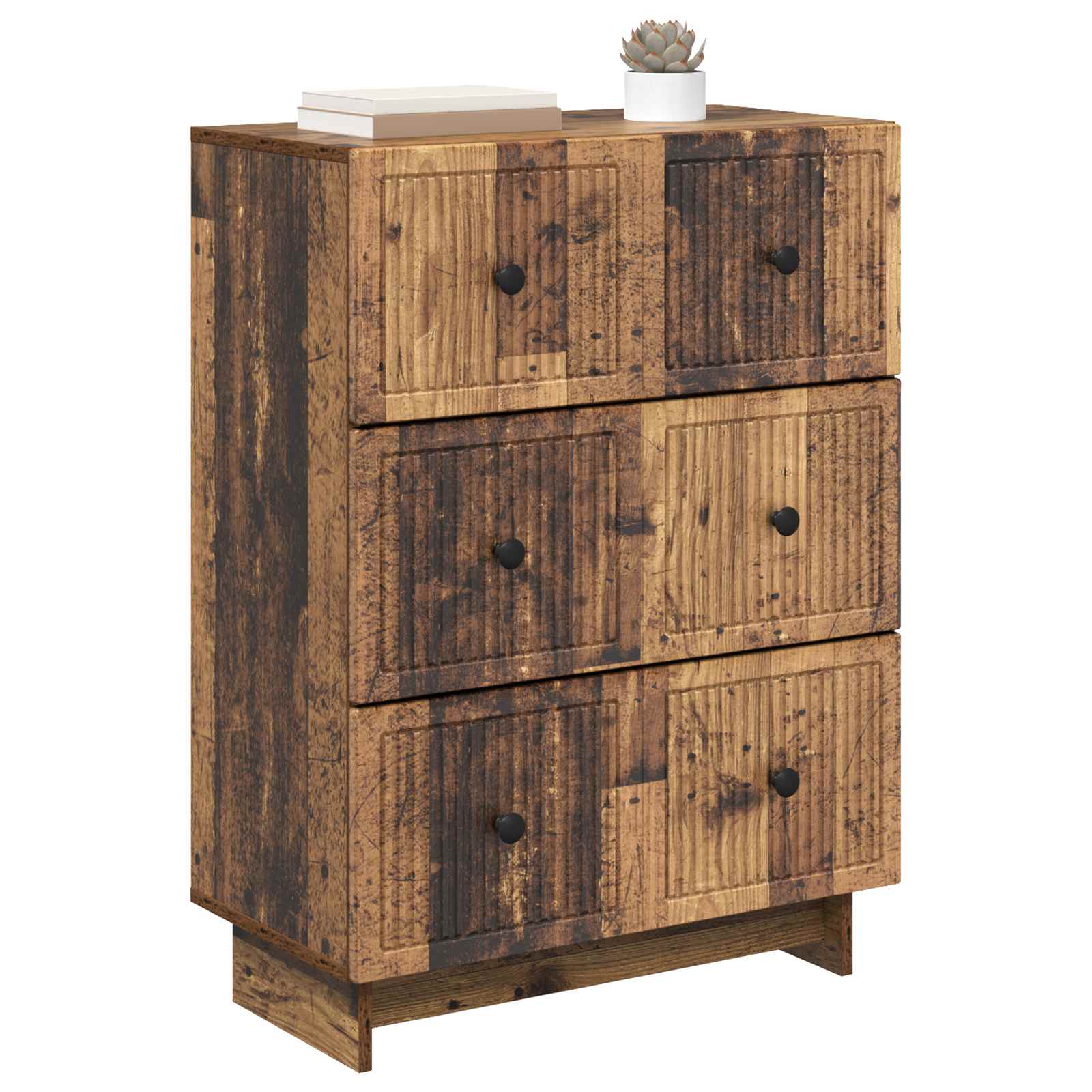 Gabinete de gavetas madeira antiga 66 x 34,5 x 90 cm