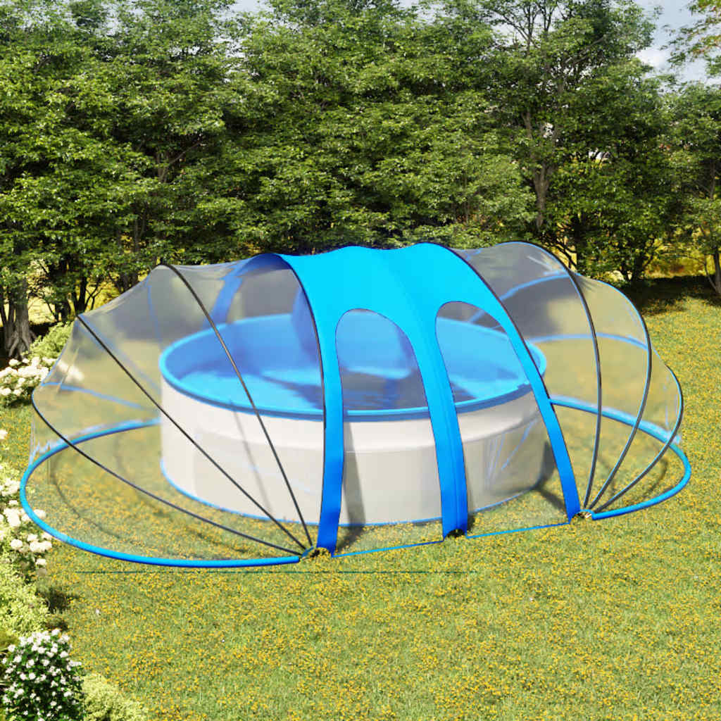 Cúpula de piscina oval 620x410x210 cm