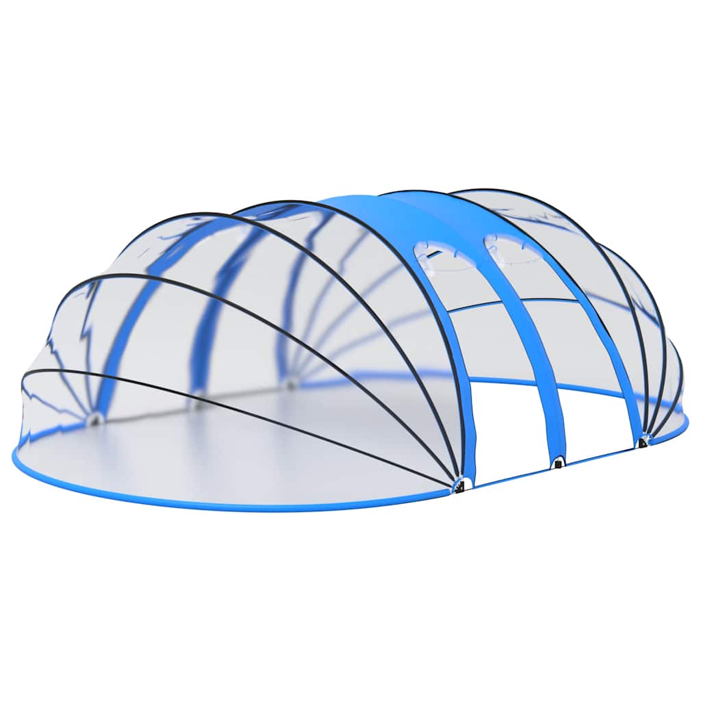 Cúpula de piscina oval 620x410x210 cm