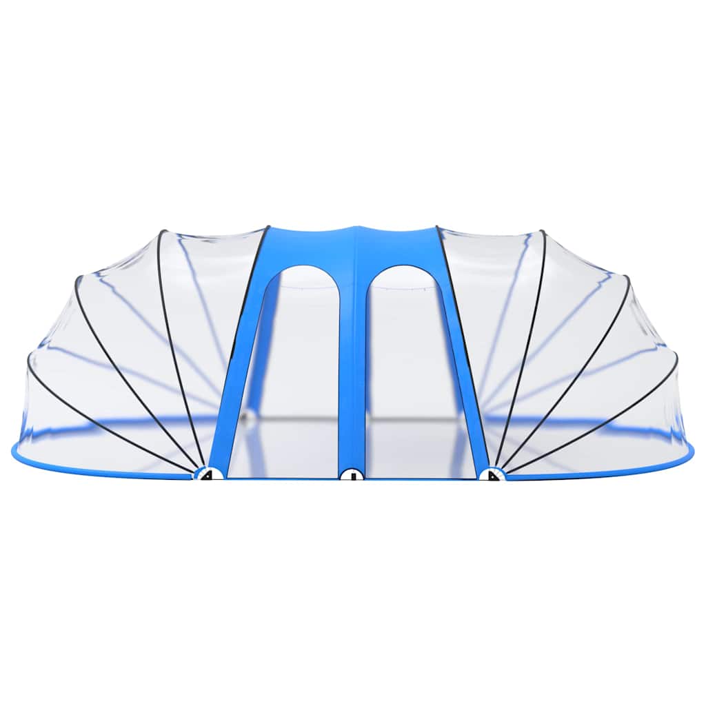 Cúpula de piscina oval 620x410x210 cm