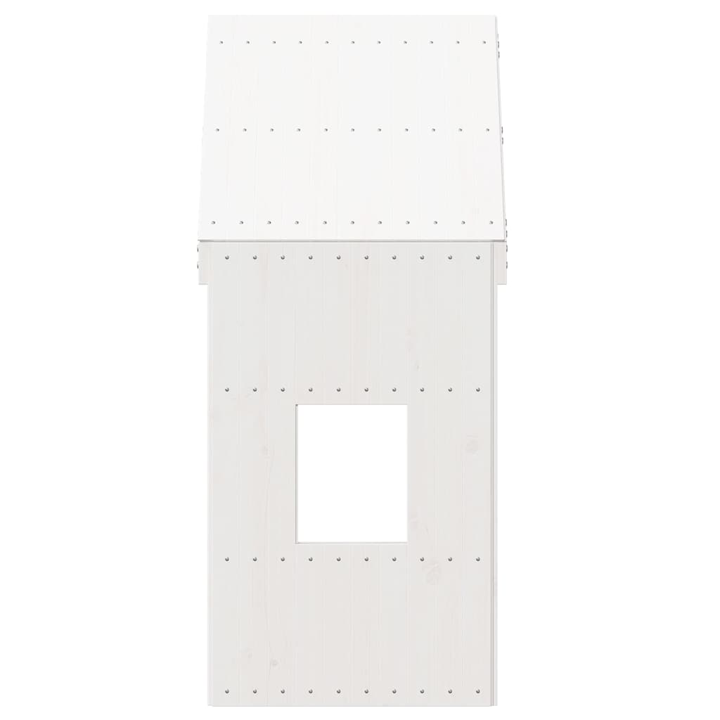 Telhado de cama infantil 60x89x134,5 cm pinho maciço branco