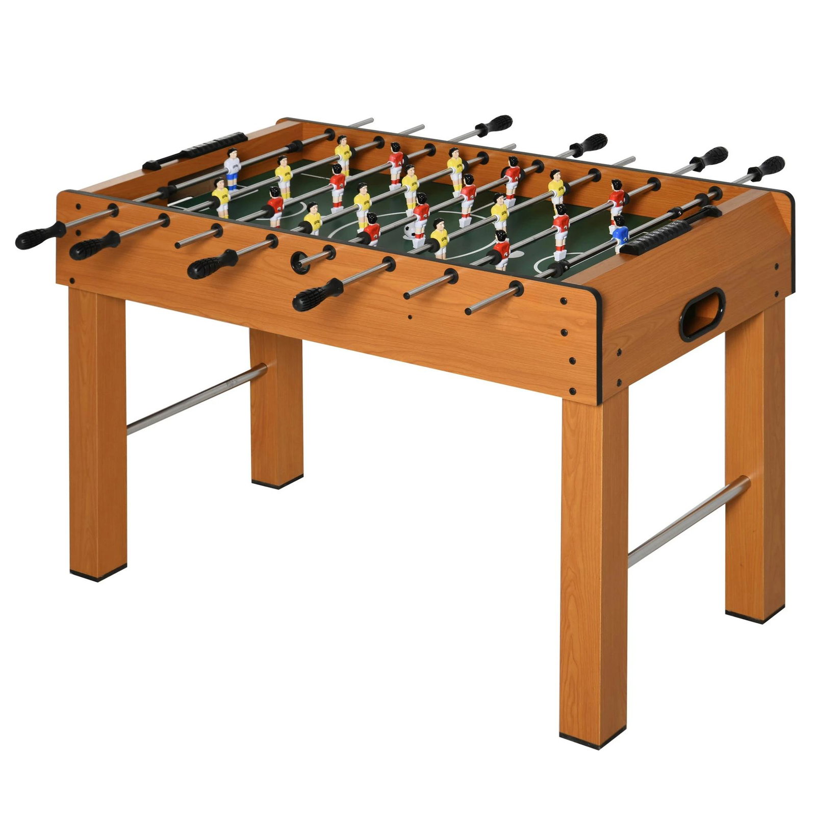 Matraquilho profissional para crianças e adultos mesa de matraquilho com 8 barras e 2 bolas 122x61x80,7 cm madeira