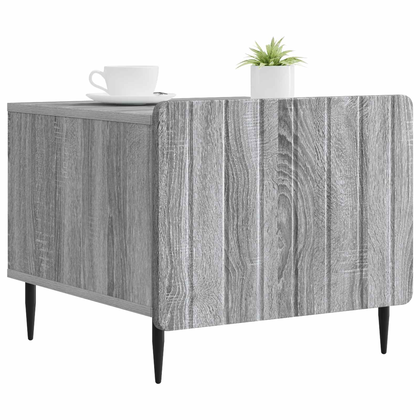 Mesa de centro com gaveta sonoma cinzento 49 x 50 x 42 cm