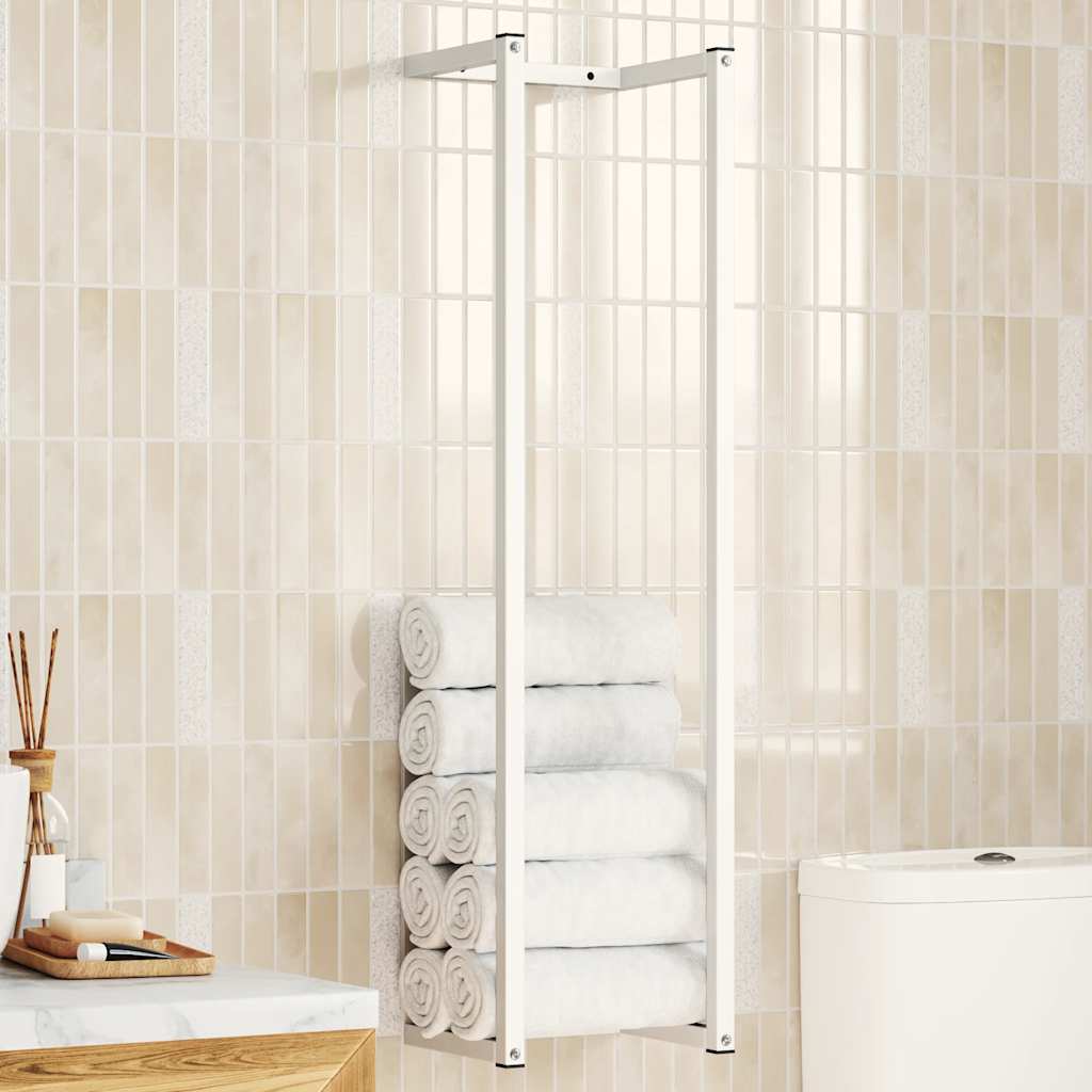 Toalheiro 25x20x95 cm aço branco