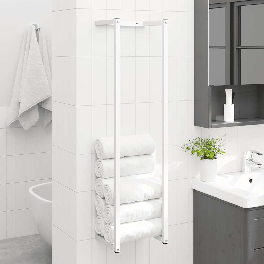 Toalheiro 25x20x95 cm aço branco