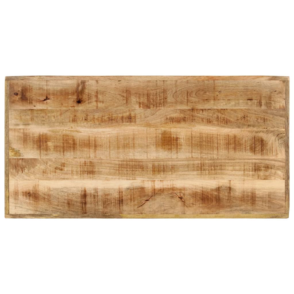 Mesa de bar 110x55x107 cm madeira de mangueira maciça e ferro