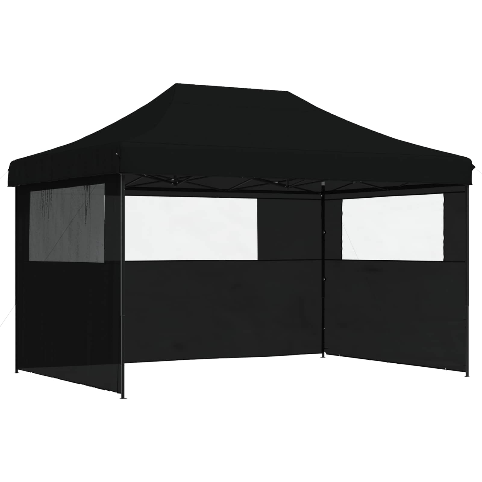 Tenda de festa preto 279 x 410 x 315 cm tecido oxford