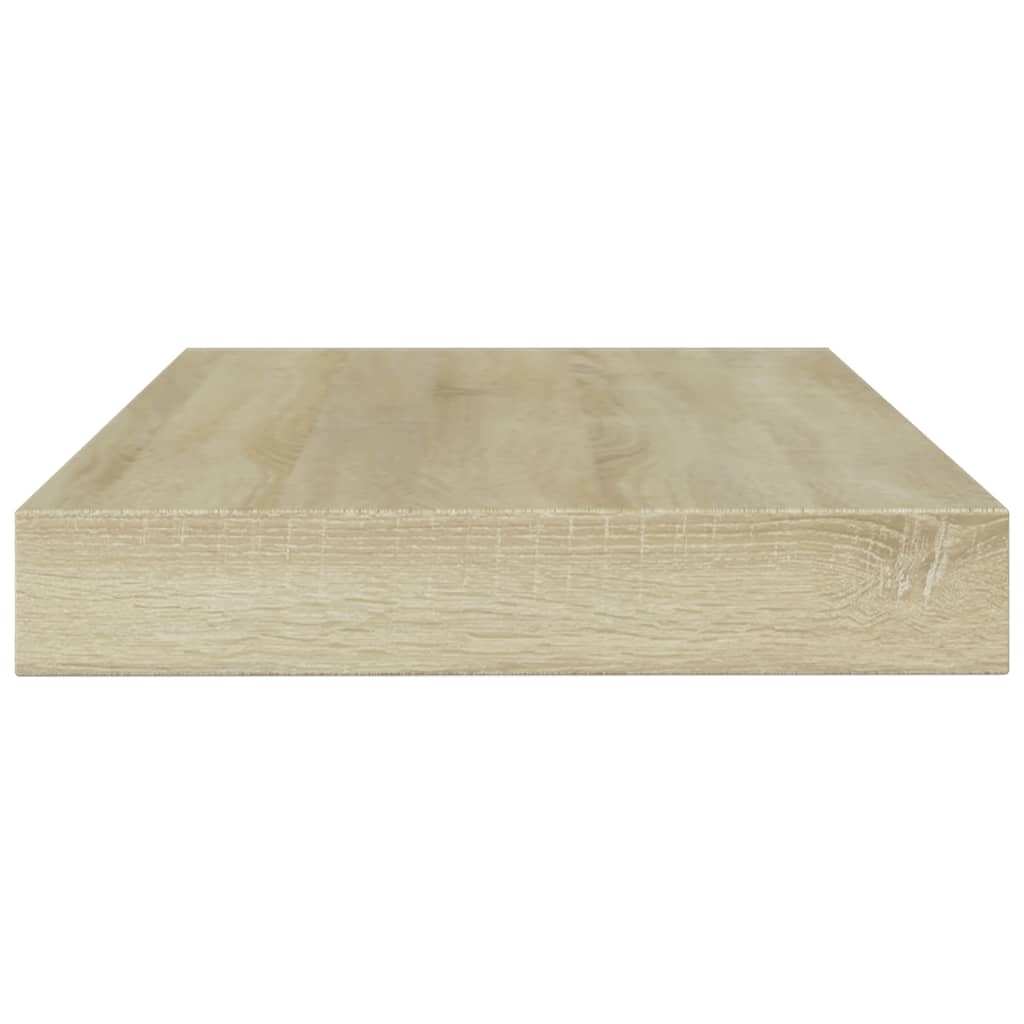 Prateleiras estante 4pcs 100x10x1,5cm contrapl. carvalho sonoma
