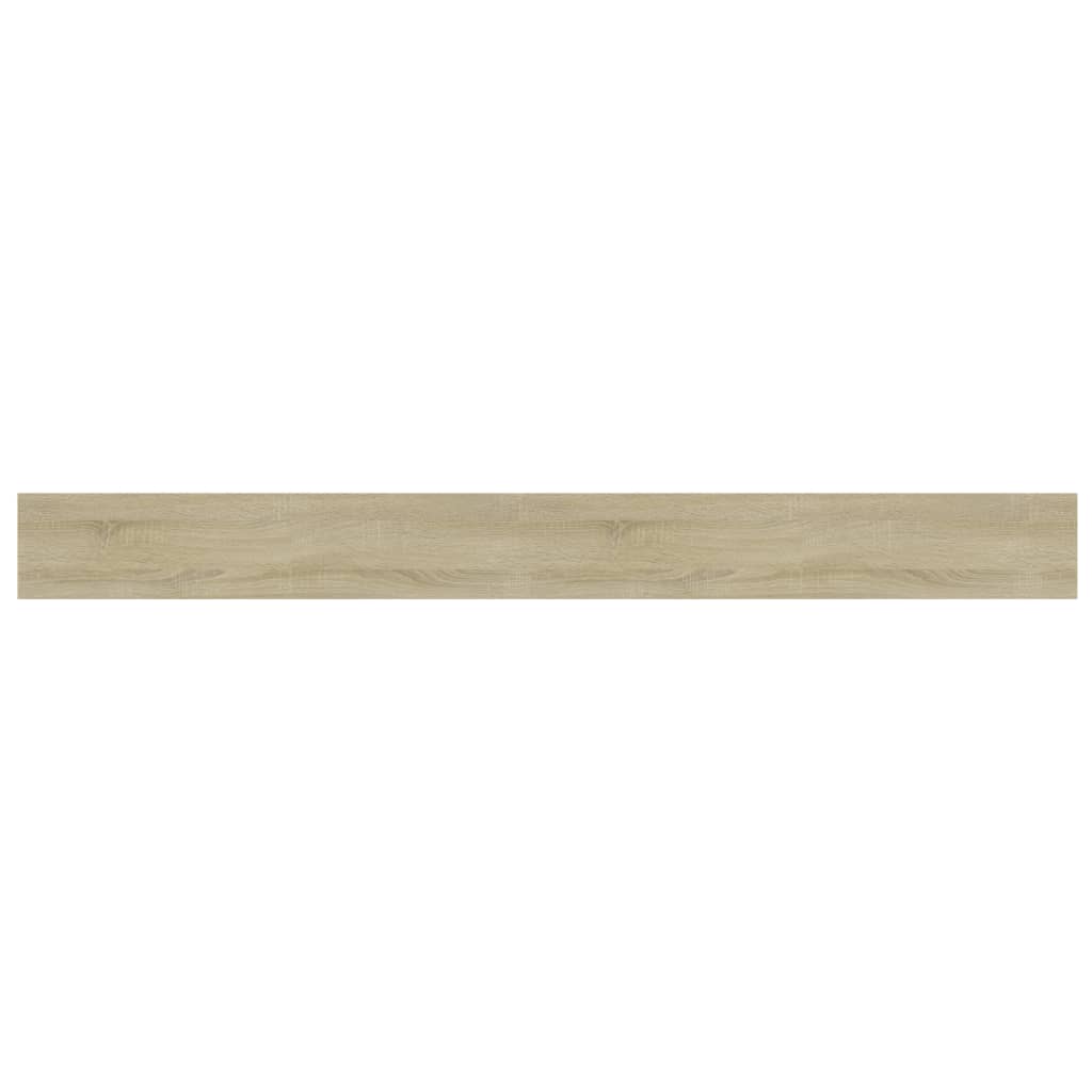 Prateleiras estante 4pcs 100x10x1,5cm contrapl. carvalho sonoma