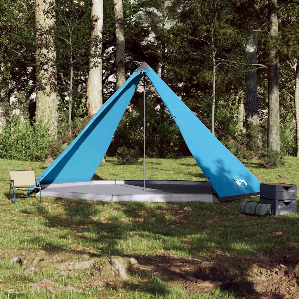 Tenda familiar tipi para 8 pessoas impermeável azul