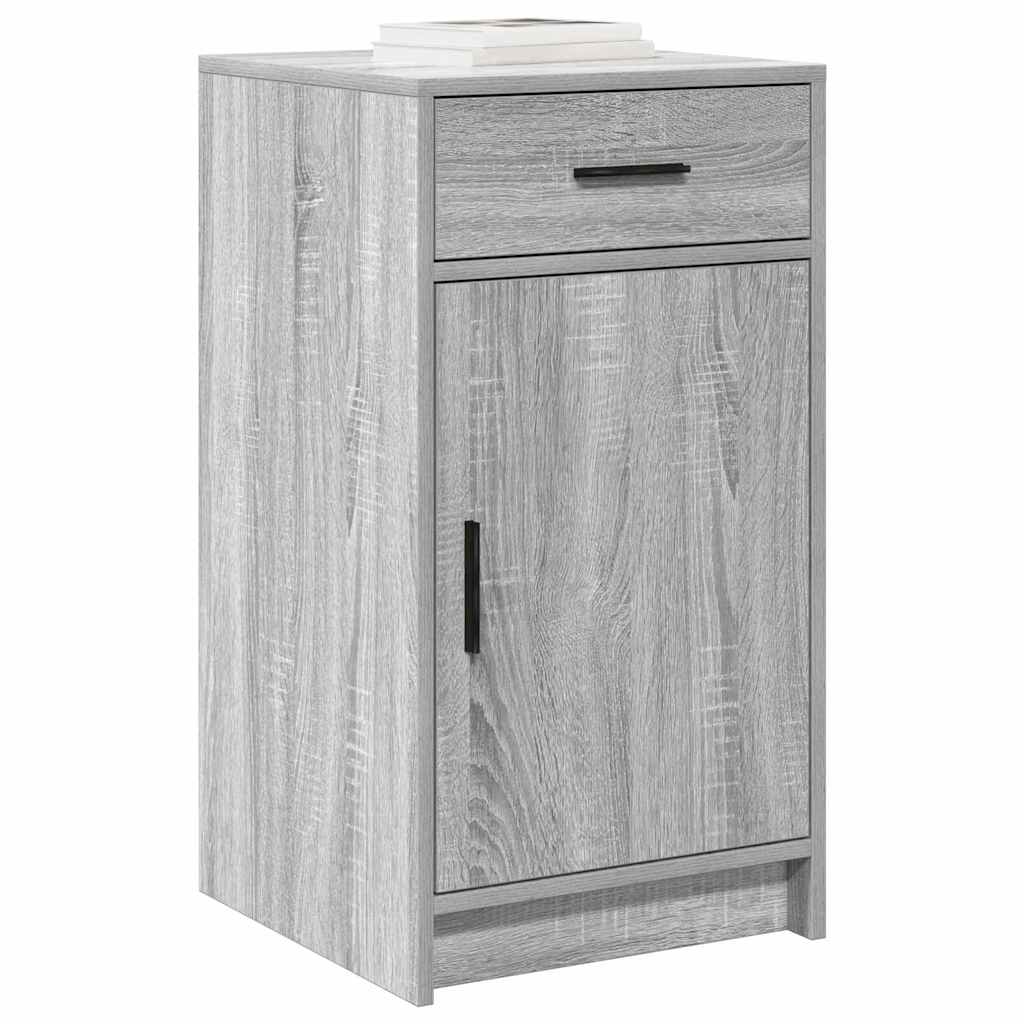 Buffet cinza sonoma 40 x 40,5 x 75 cm derivados de madeira