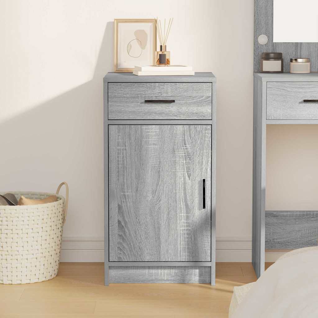 Buffet cinza sonoma 40 x 40,5 x 75 cm derivados de madeira
