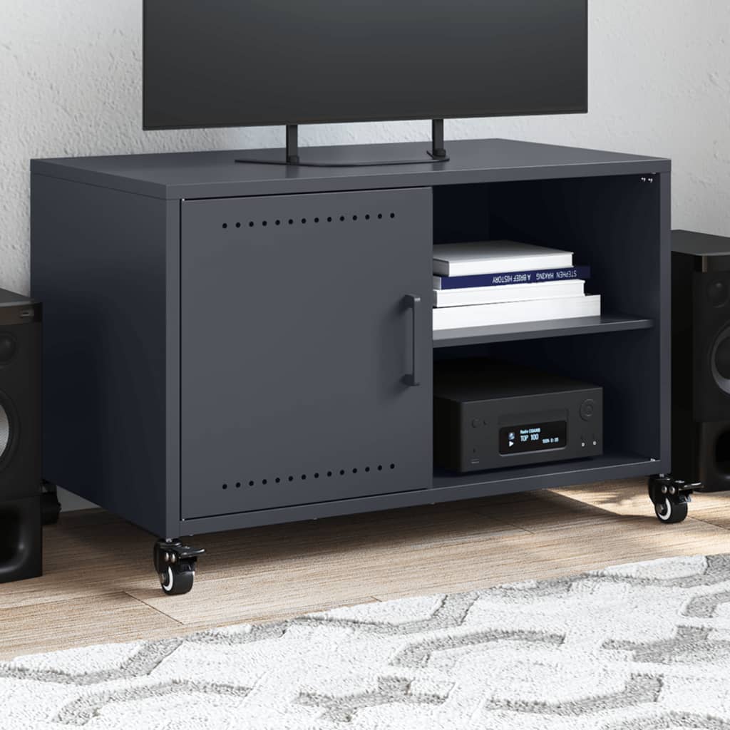 Móvel de TV 68x39x43,5 cm aço antracite