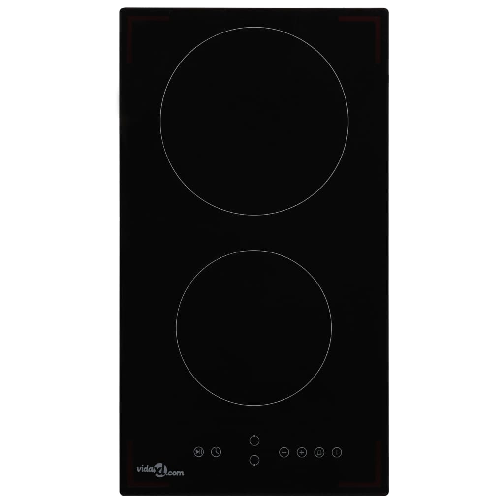 Placa de cerâmica com 2 discos controlo tátil 3000 w
