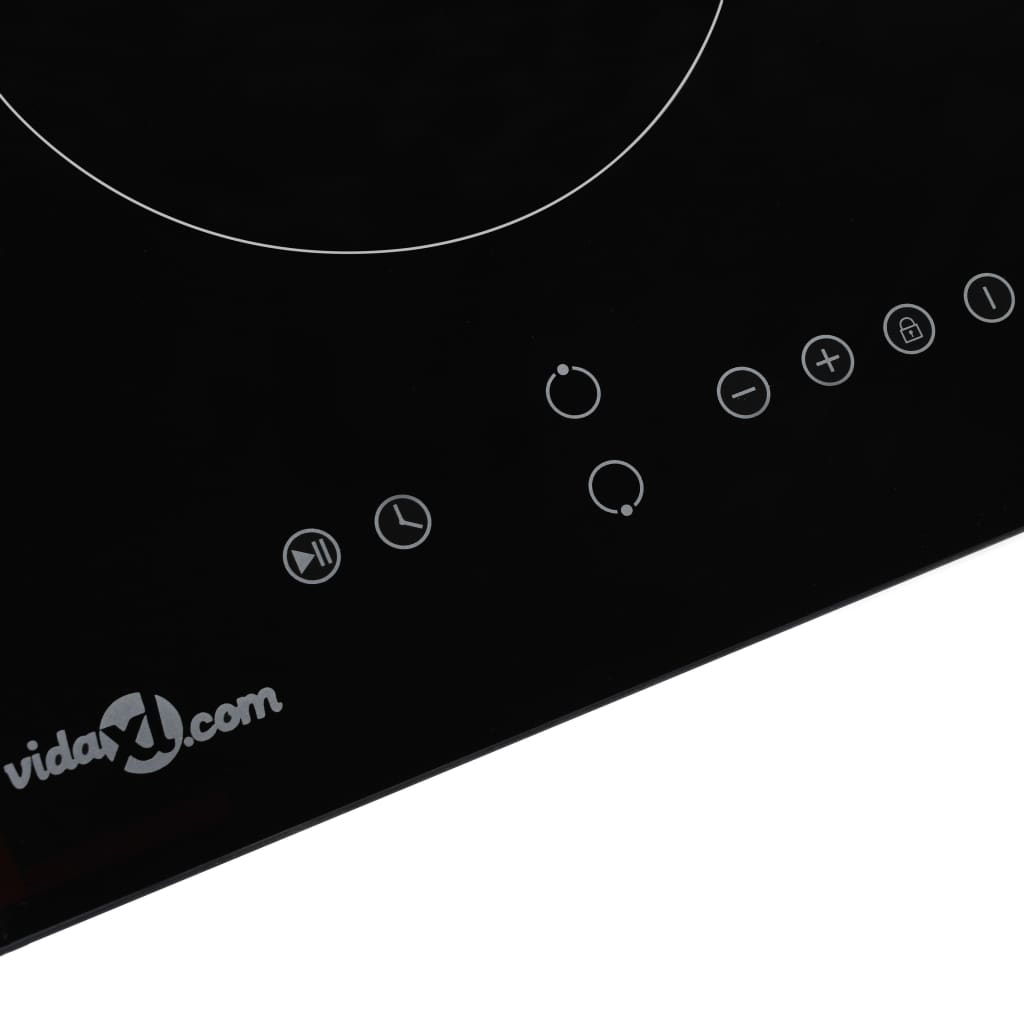 Placa de cerâmica com 2 discos controlo tátil 3000 w