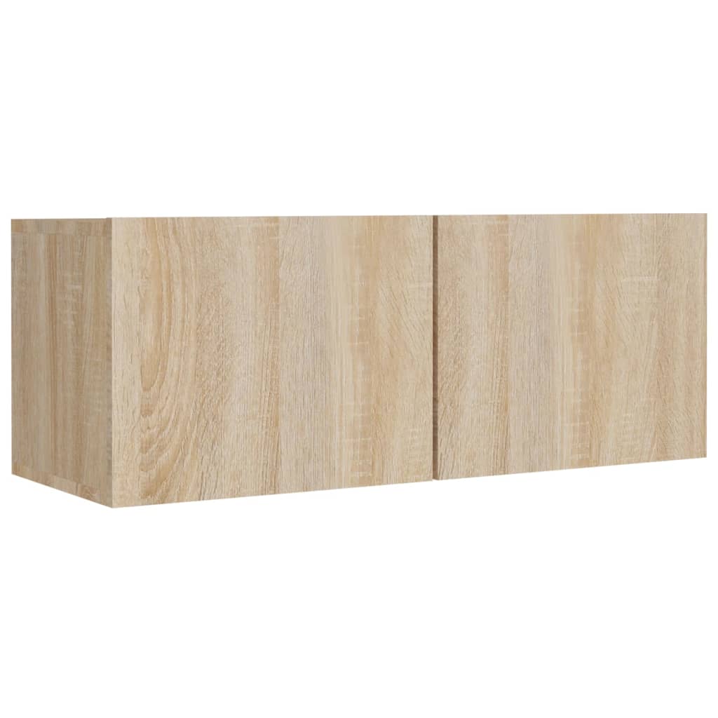 Conjunto móveis de TV 8 pcs madeira processada carvalho sonoma