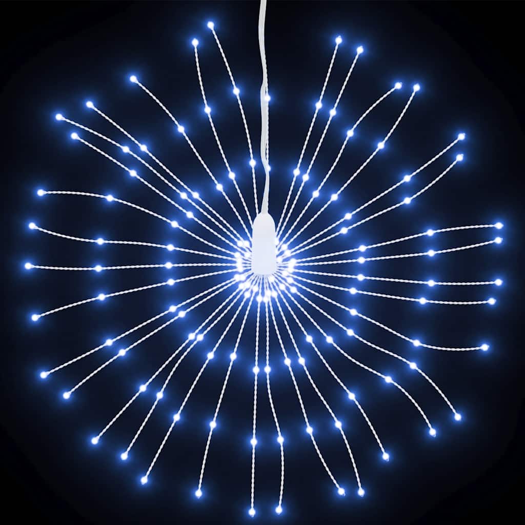 Iluminações estrelares natal 140 leds 4 pcs 17 cm branco frio