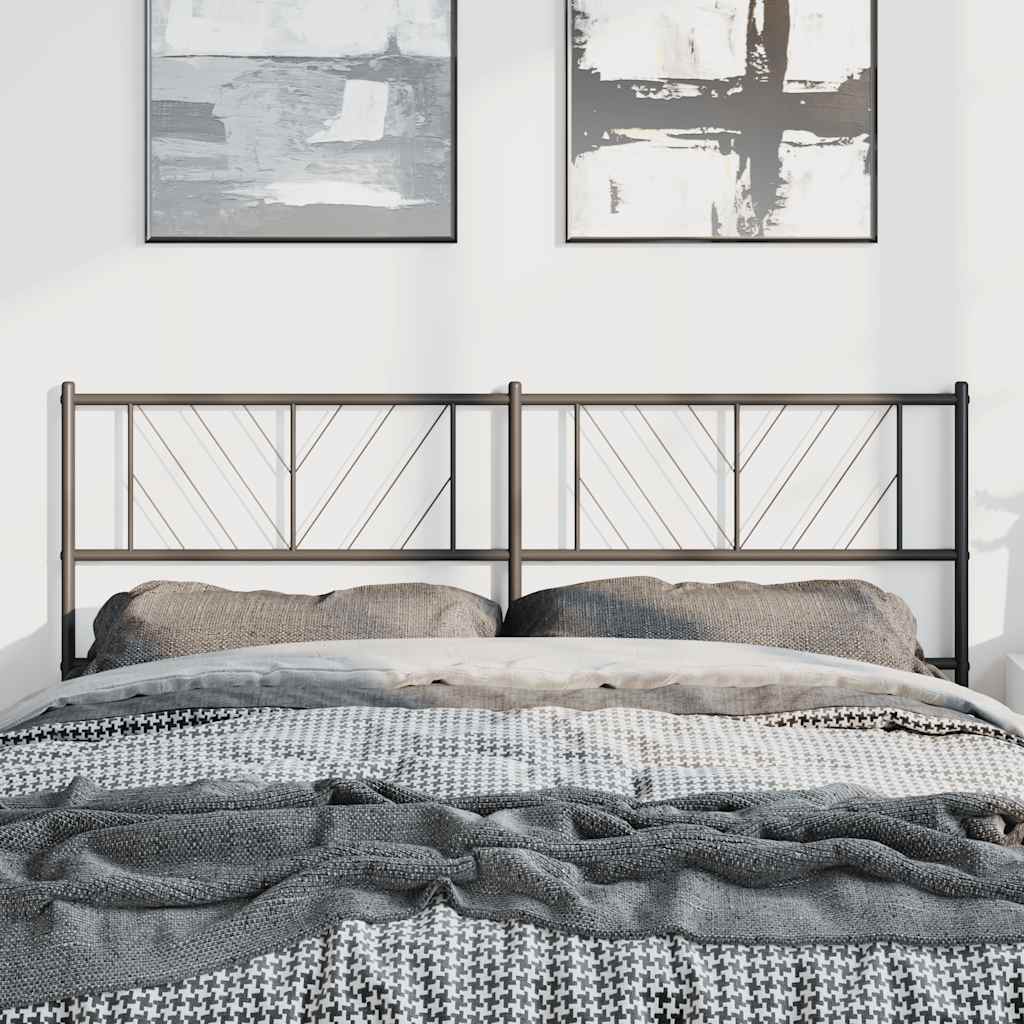 Cabeceira de substituição 150 cm metal preto