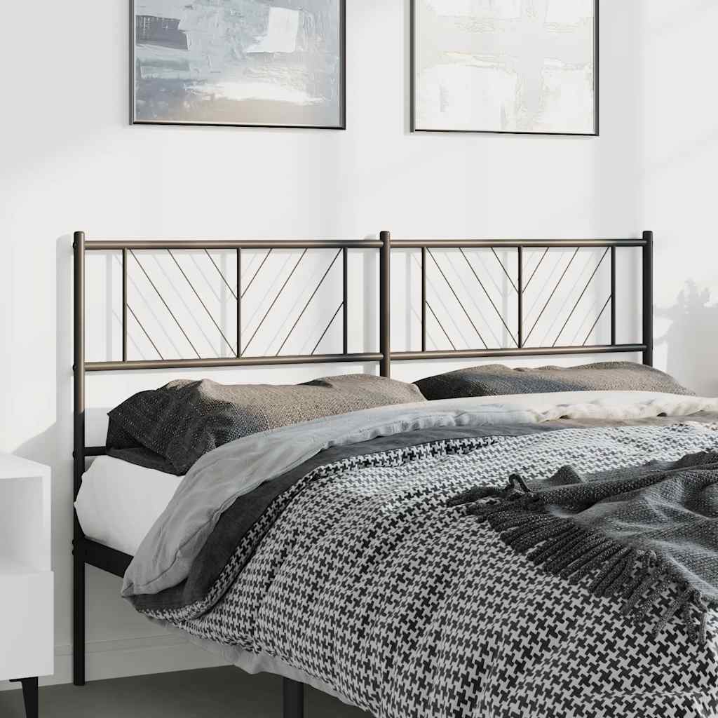 Cabeceira de substituição 150 cm metal preto