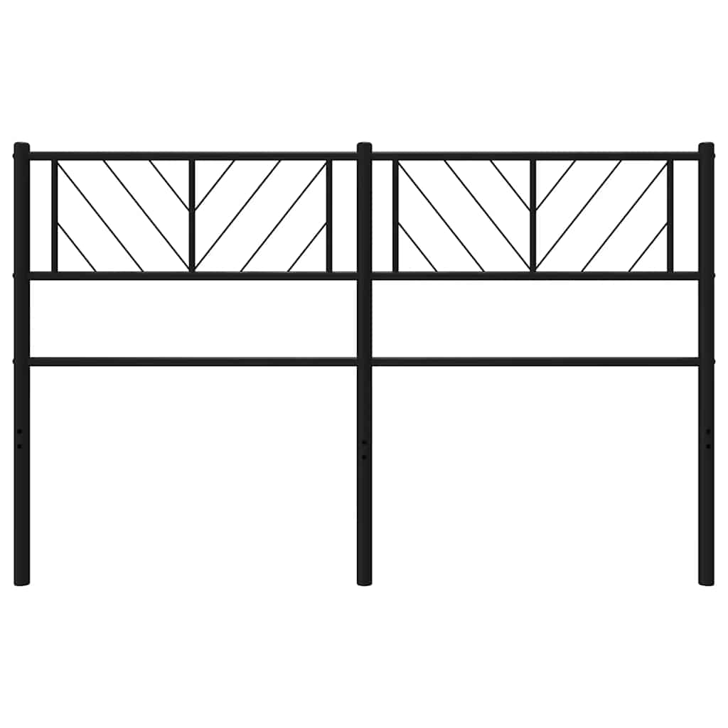Cabeceira de substituição 150 cm metal preto