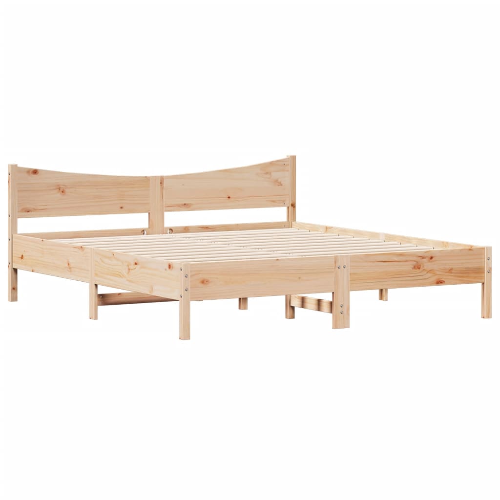Cama sem colchão 180x200 cm madeira de pinho maciça