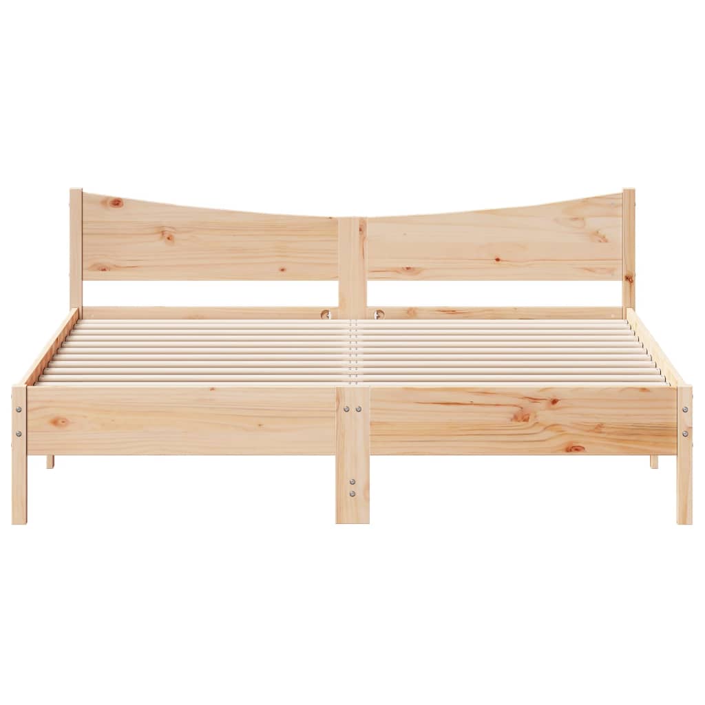 Cama sem colchão 180x200 cm madeira de pinho maciça