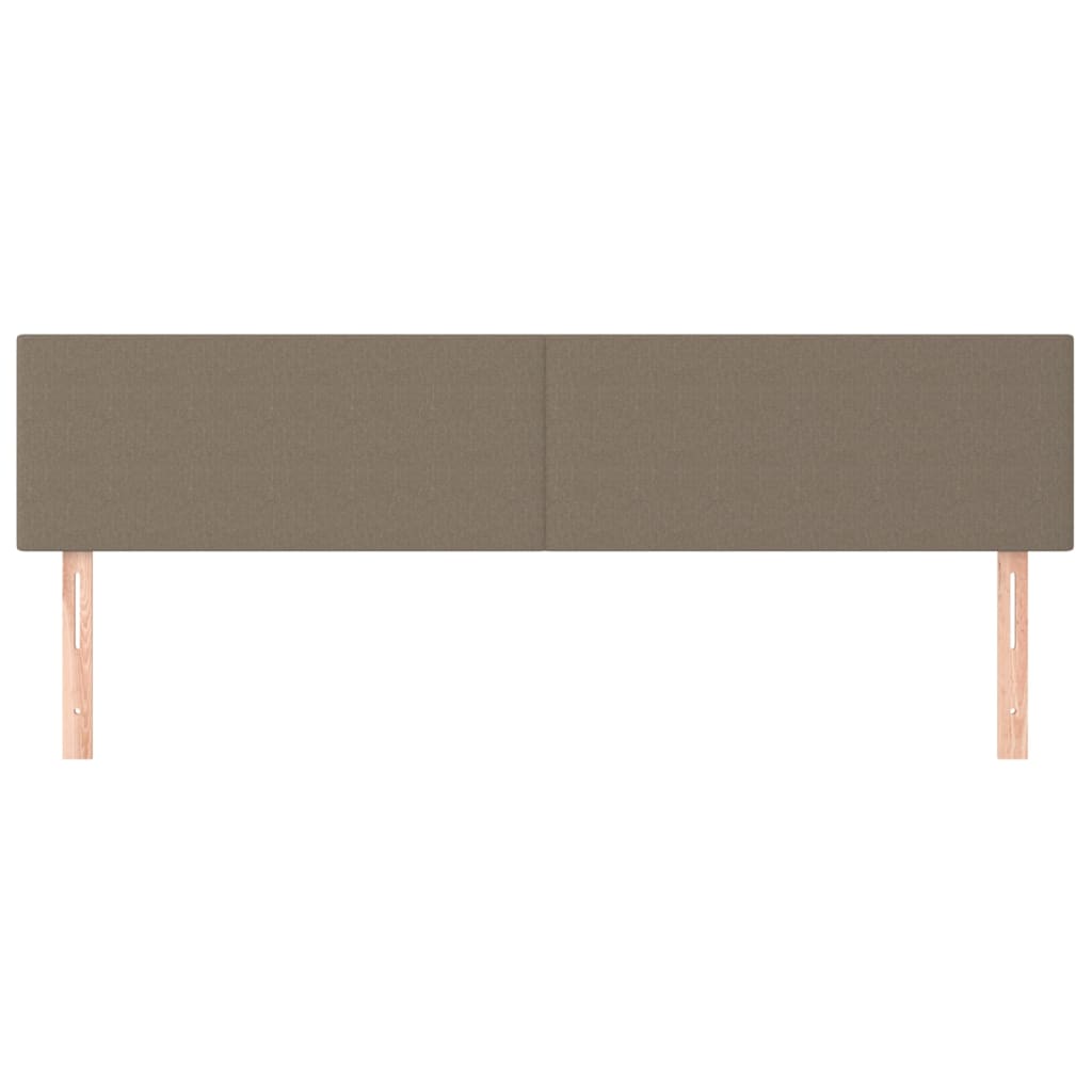 Cabeceiras cinzento-acastanhado 180x5x78/88 cm tecido