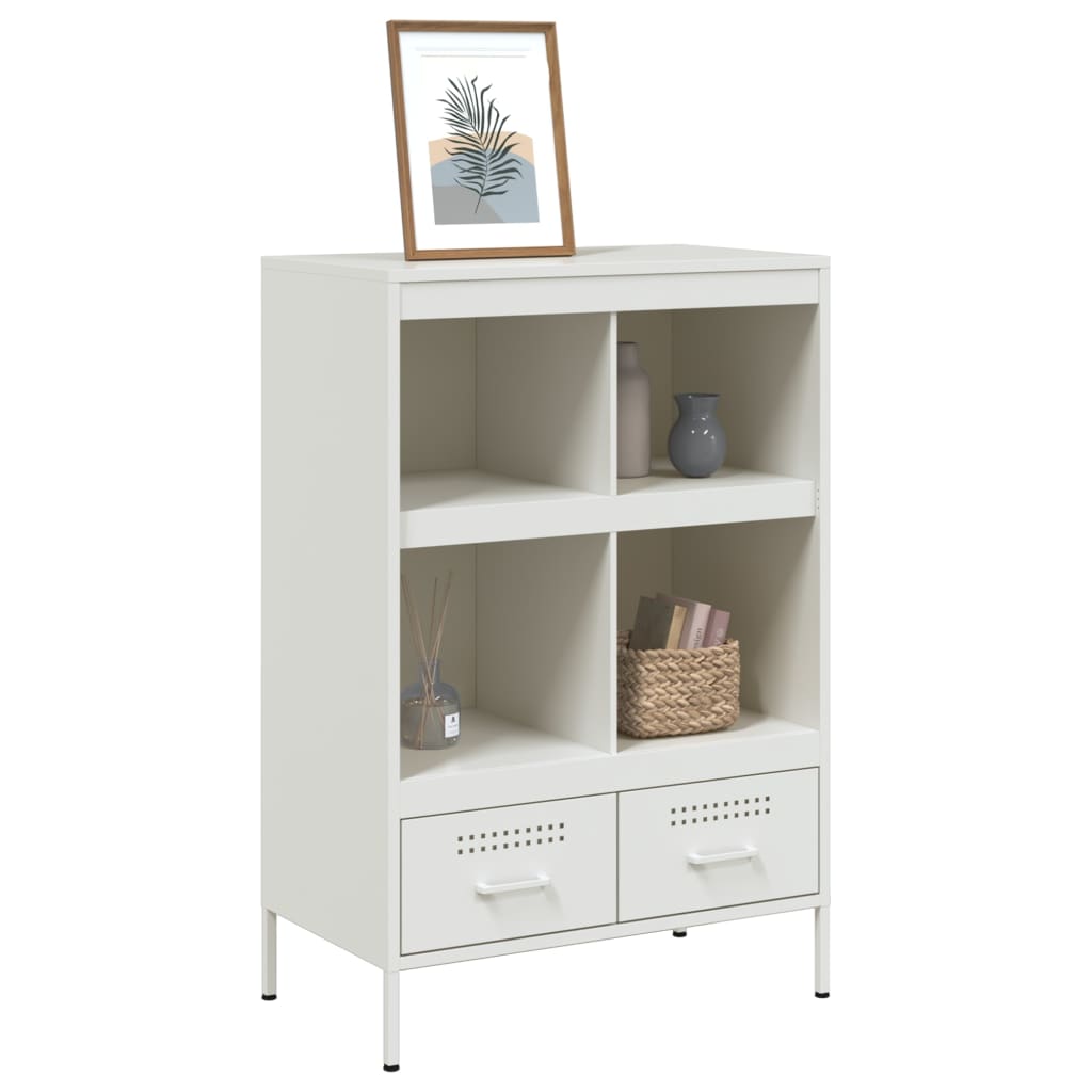 Móvel alto 68x39x101,5 cm aço branco