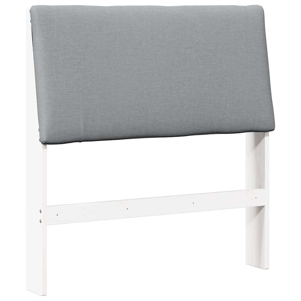 Cabeceira estofada cinzento-claro 100 cm