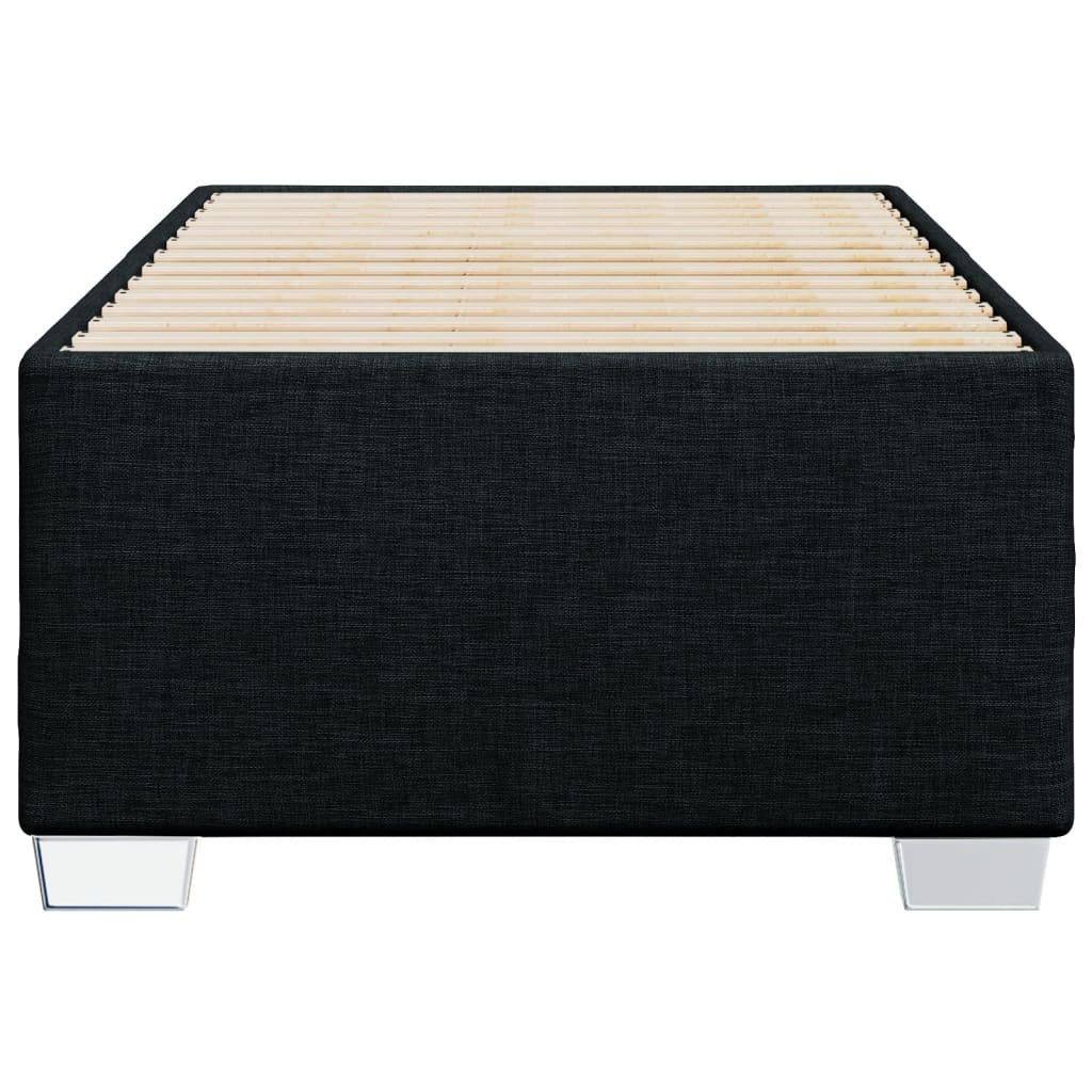 Estrutura de cama sem colchão 90x200 cm tecido preto