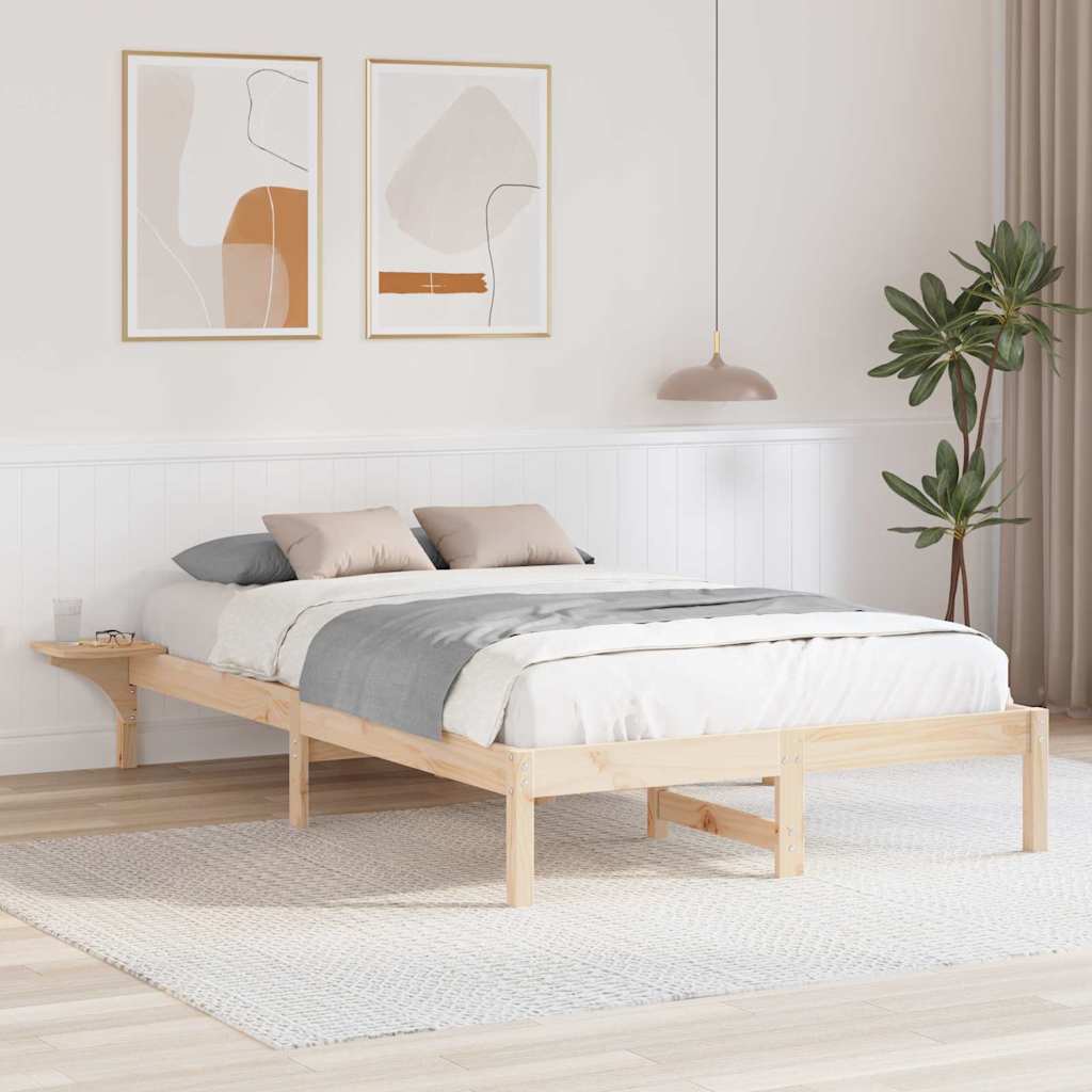 Estrutura da cama natural 140 x 190 cm