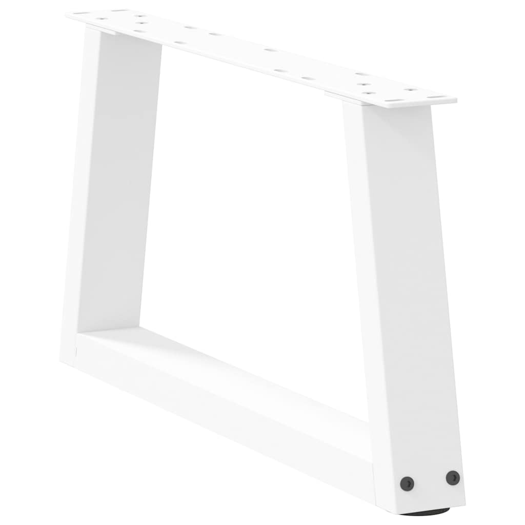 Pés para mesa de centro em v, 2 peças, branco, 70x(30-31,3) cm, aço