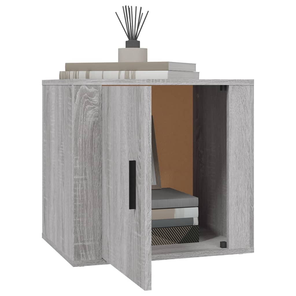 Mesas de cabeceira 2 pcs 50x39x47 cm sonoma cinzento