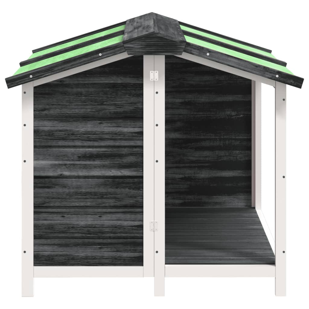 Casota para cães 96x87x80,5 cm pinho maciço cinzento